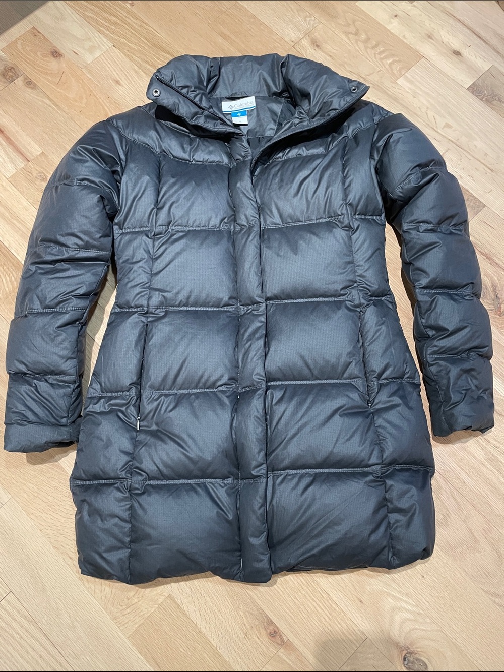 Columbia Women's Dark Gray Long Puffer Coat